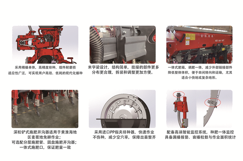 一体式肥箱，调肥一体，减少外部链接部件 降低整体体积，便于田间转向和运输，尤其 适合小快地或复杂地形。(1).png